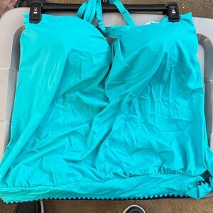 Turquoise Tankini Top